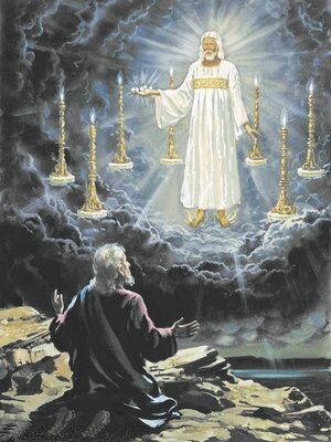 Johannes, Jezus verschijnt op Patmos
